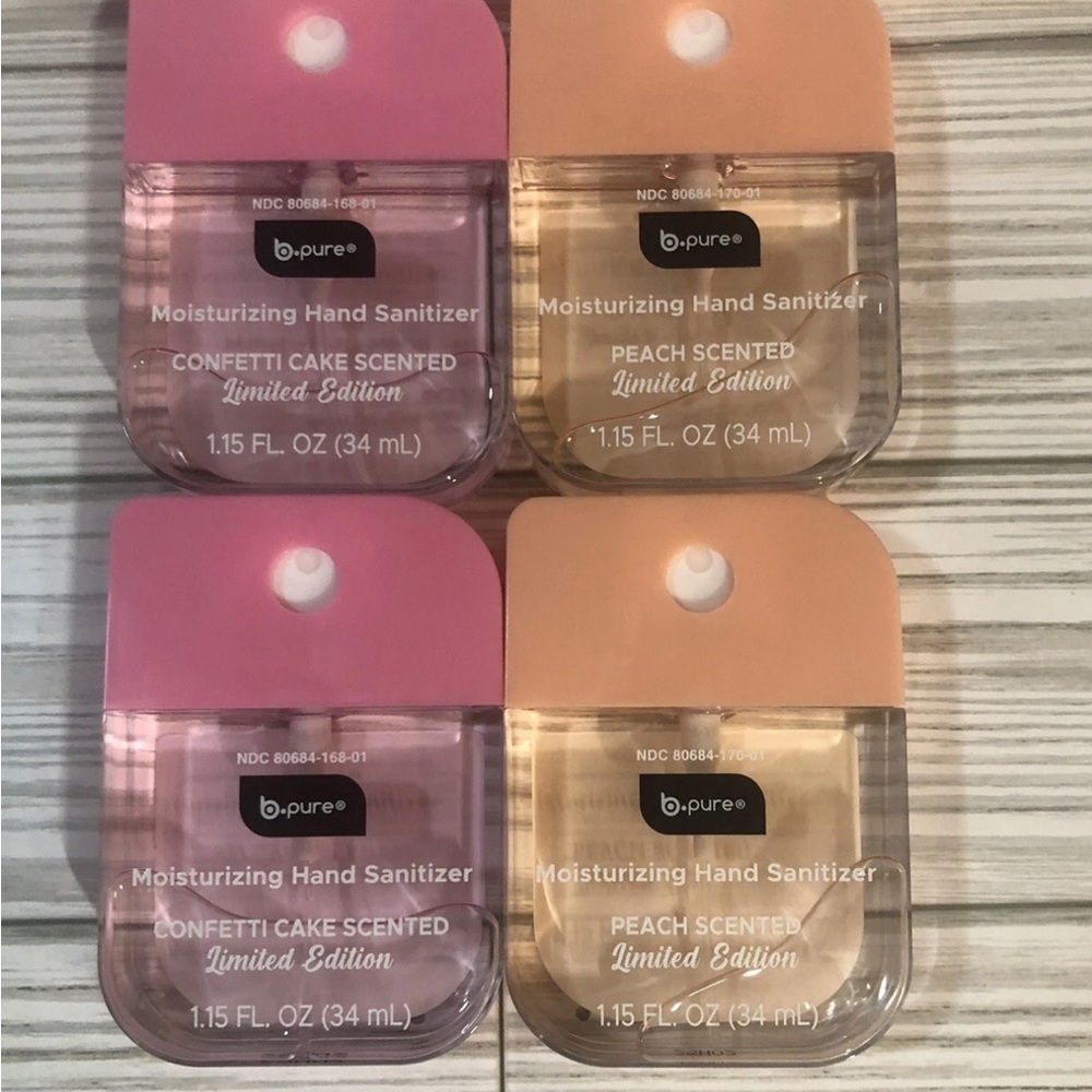 BPure Hand Sanitizer 2 Confetti, &
2 Peach B•Pure B Pure